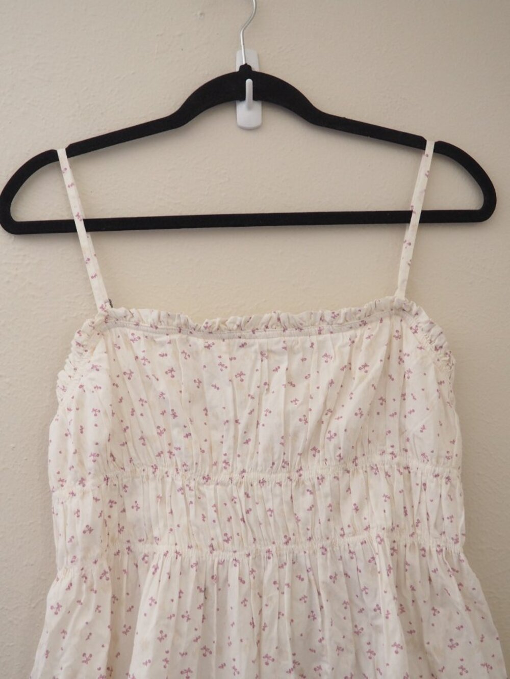 NWT Free People Ivory Combo Gabby Floral Mini Dress sz S - Picture 5 of 8